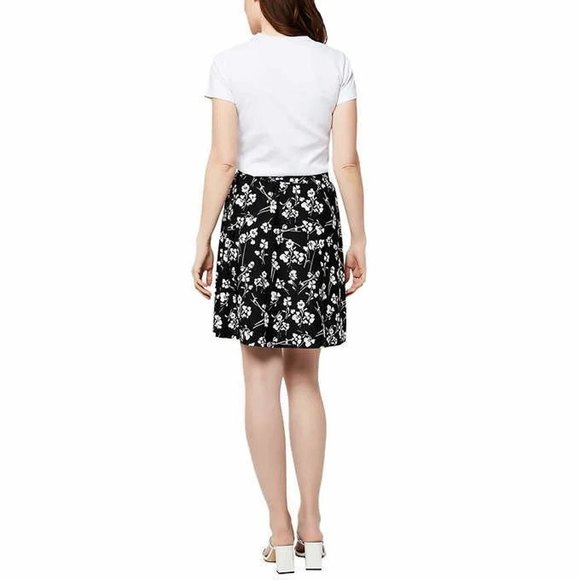 LEOTA Pull-On Casanova Black Floral Skirt - NWT - Large - Picture 4 of 4